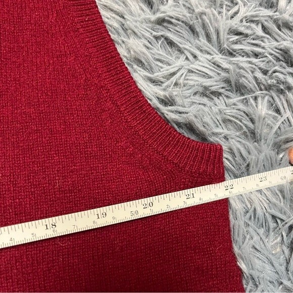 Vintage Mark Shale Red Lambswool Vest Mens Size L Y2K 90s - Picture 5 of 6